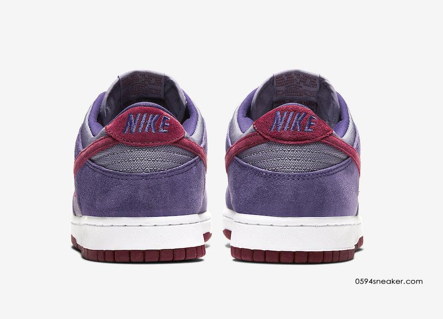 篮球鞋鼻祖 Nike Dunk Low “Plum” 新品紫红配色，货号：CU1726-500