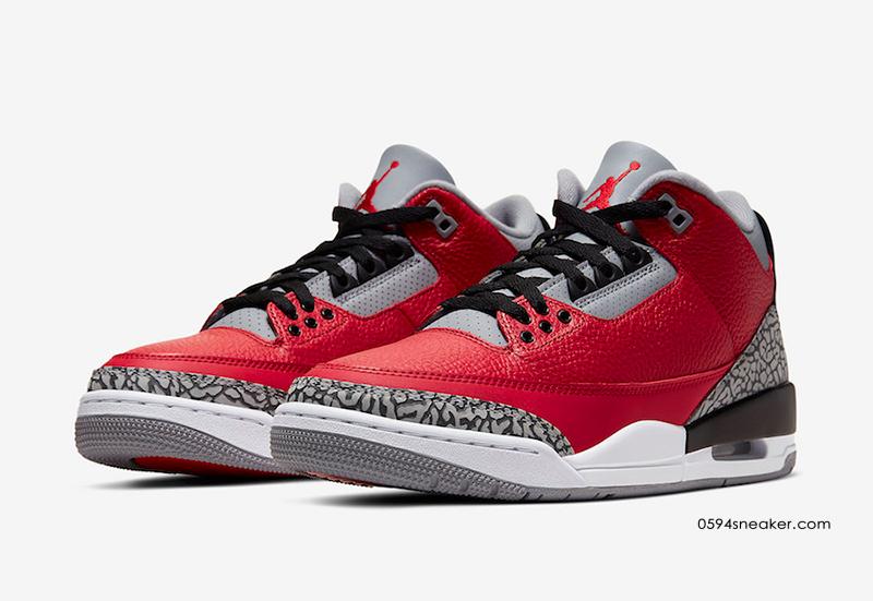 Air Jordan 3 SE “NIKE CHI” 红水泥芝加哥限定版本，货号：CU2277-600