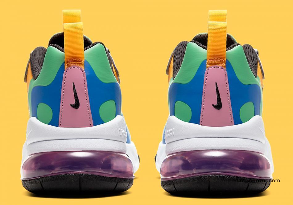 Nike Air Max 270 React GS 货号：CU4668-001