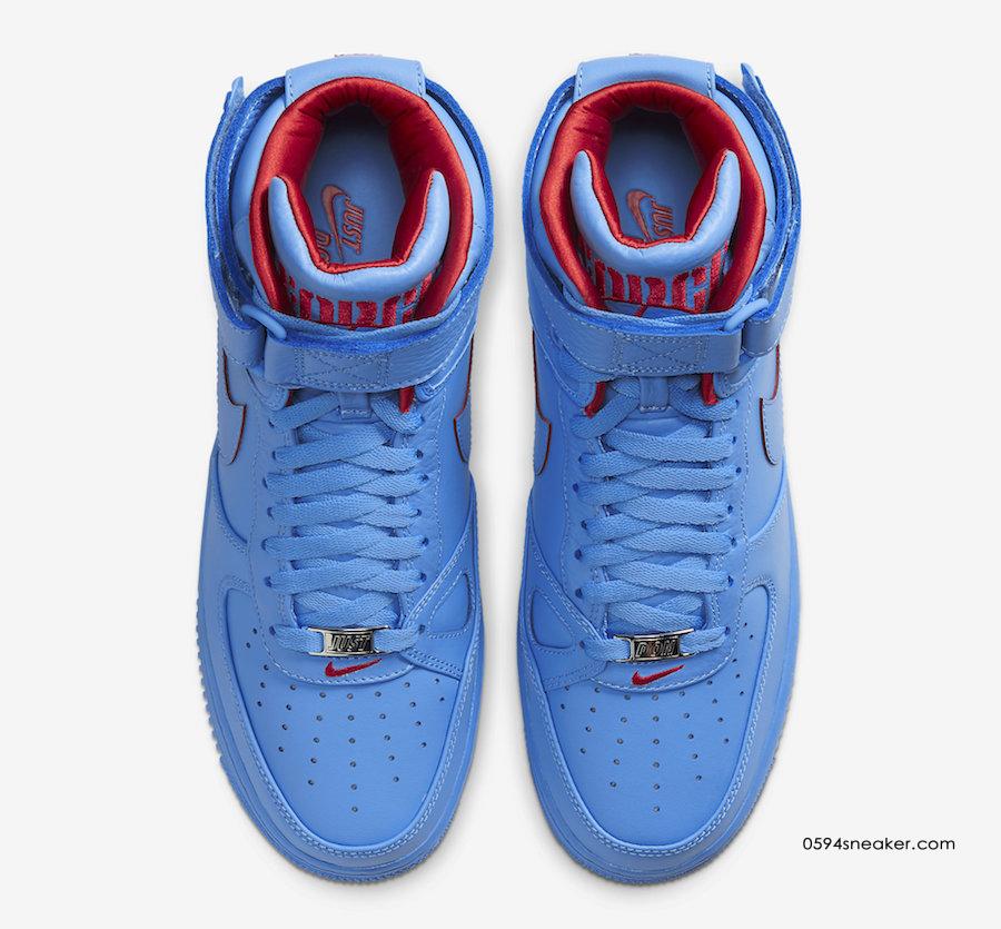 Just Don x RSVP x Nike Air Force 1 High “All Star” 货号：CW3812-400