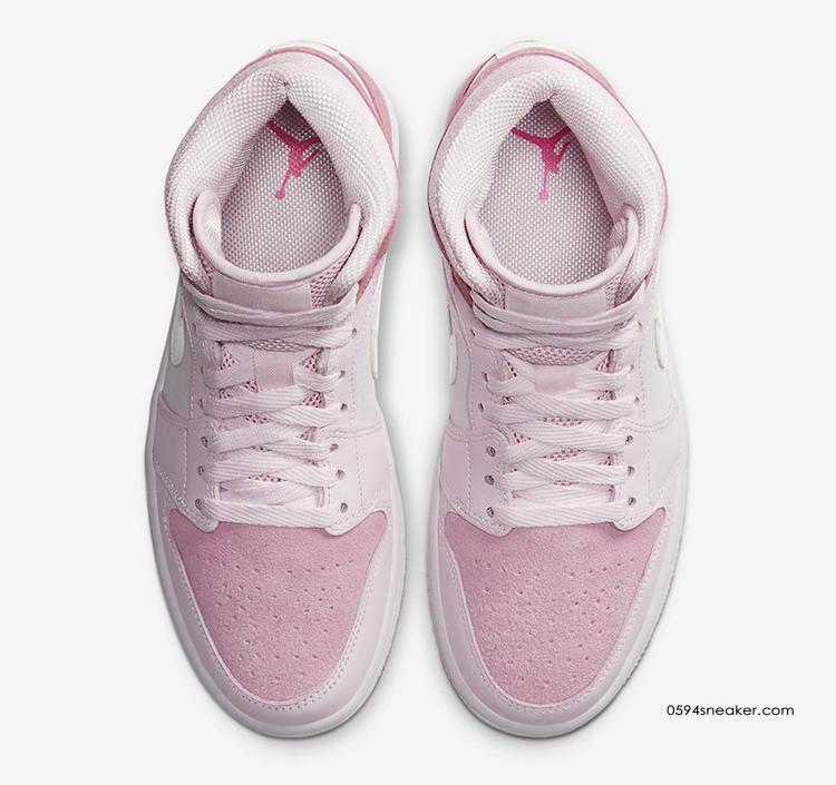 Air Jordan 1 Mid WMNS “Digital Pink” 货号：CW5379-600