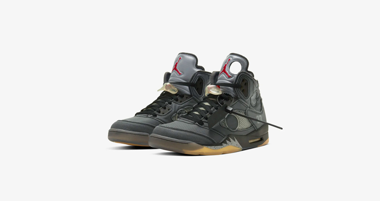 OFF-WHITE x Air Jordan 5 货号：CT8480-001