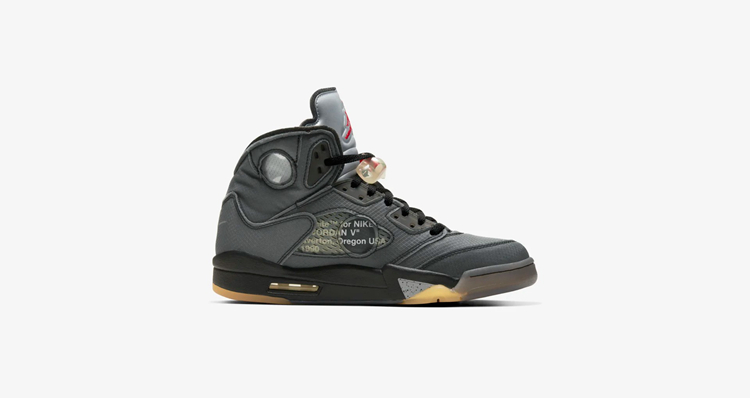 OFF-WHITE x Air Jordan 5 货号：CT8480-001