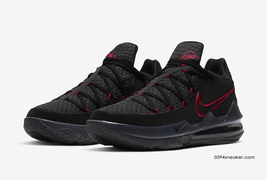 黑红詹姆斯 Nike LeBron 17 Low 货号：CD5007-001