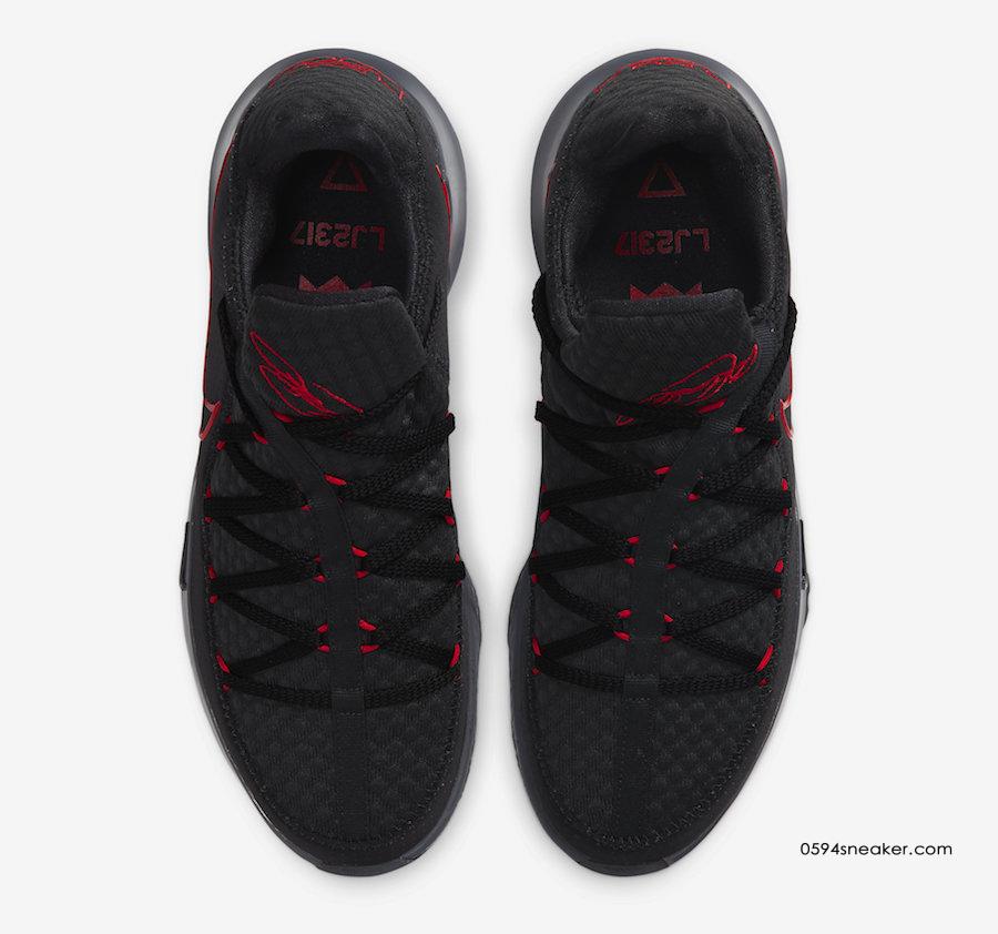 黑红詹姆斯 Nike LeBron 17 Low 货号：CD5007-001