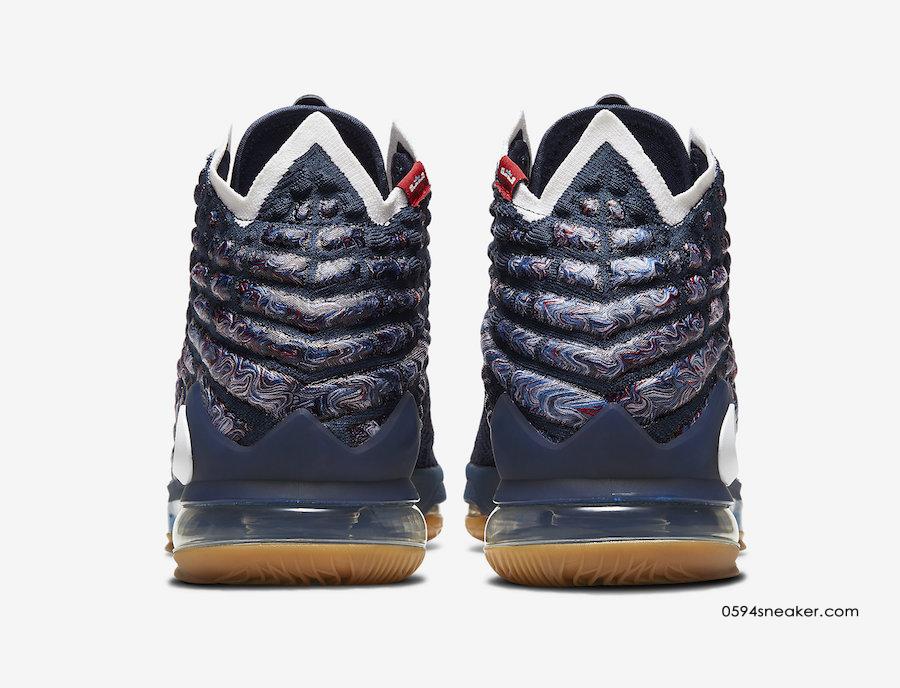 Nike LeBron 17 “College Navy” 货号：CD5056-400