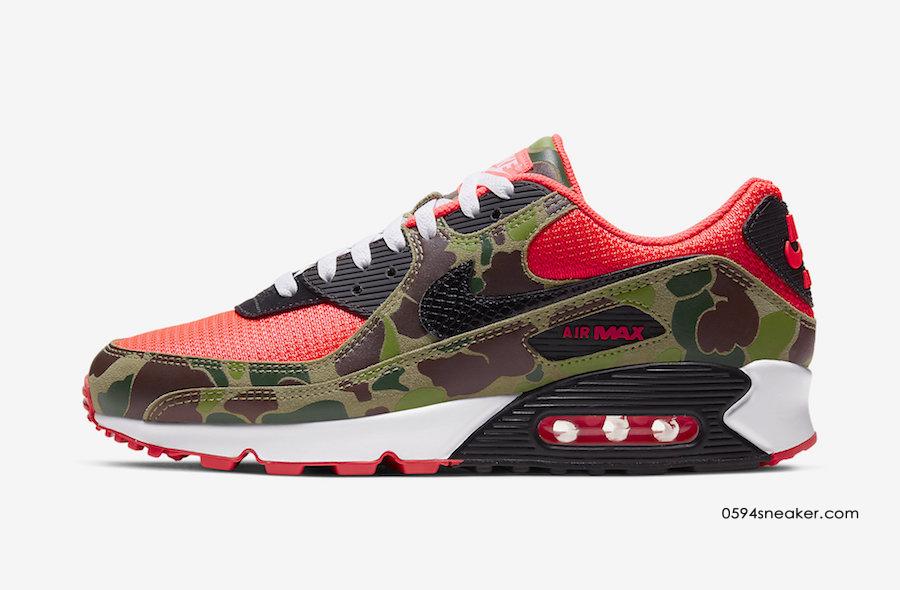 Nike Air Max 90 “Reverse Duck Camo” 货号：CW6024-600