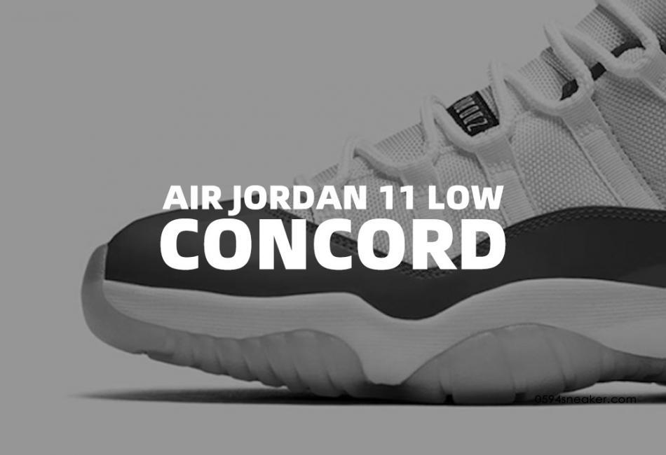 蓝扣 Air Jordan 11 Low WMNS “Concord” 货号：AH7860-100