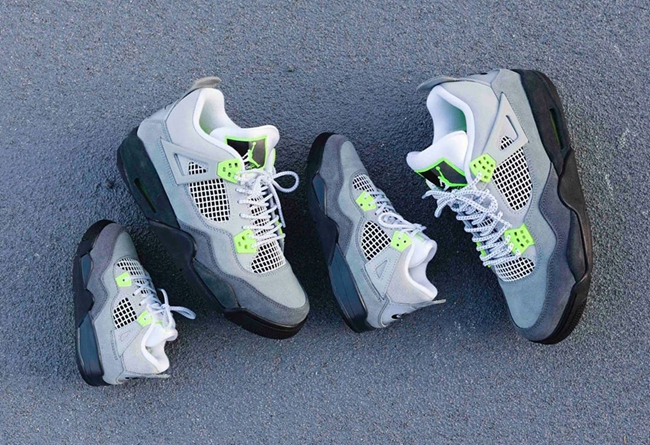Air Jordan 4 “Neon” 全家族尺码发售，货号：CT5342-007
