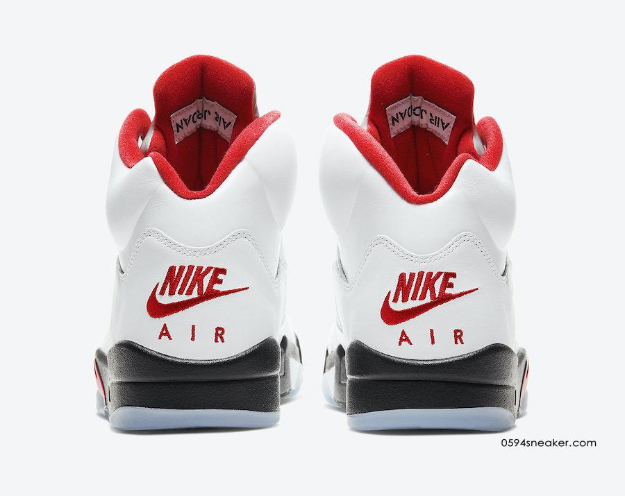 Air Jordan 5 “Fire Red” 货号：DA1911-102