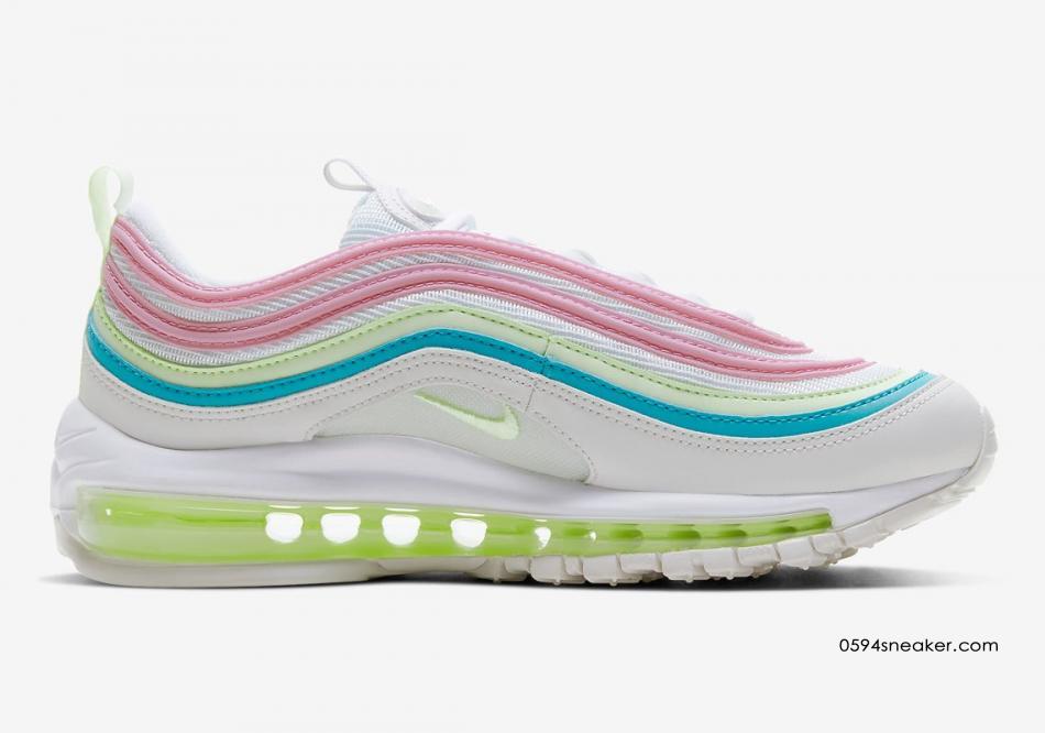 Nike Air Max 97 货号：CW7017-100 又一款女神复活节彩蛋配色