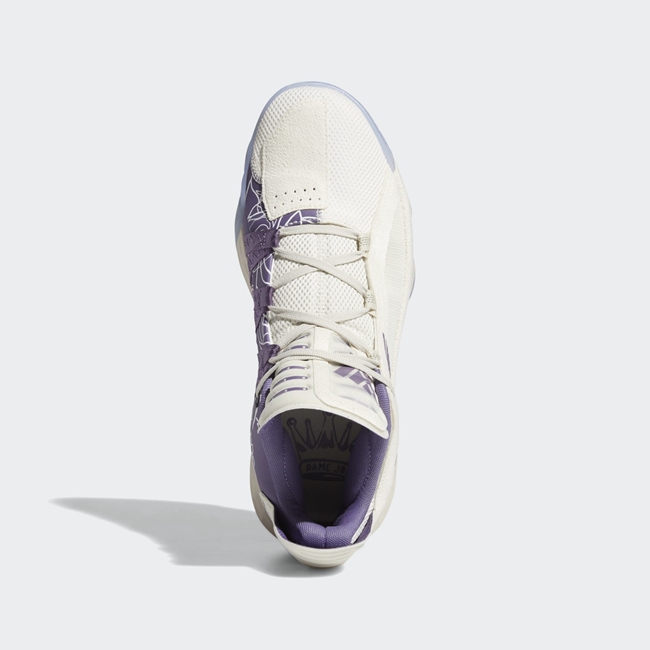Lillard VI adidas Dame 6 "Weber State" Item No.: FU9448 Purple Rose Special Colorway