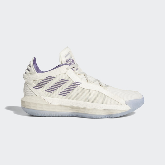 利拉德六代 adidas Dame 6 “Weber State” 货号：FU9448 紫色玫瑰特别配色