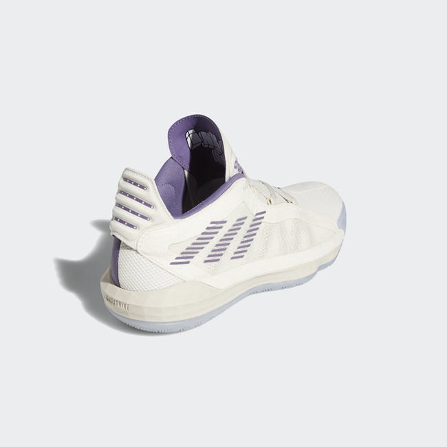 利拉德六代 adidas Dame 6 “Weber State” 货号：FU9448 紫色玫瑰特别配色