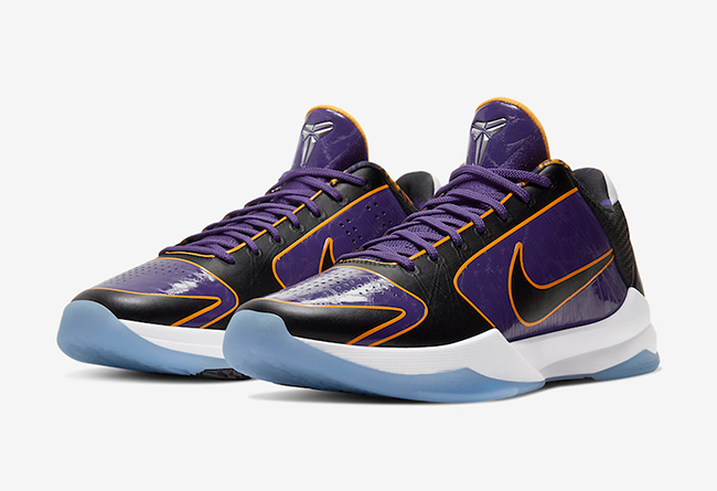 科比五代湖人配色 Nike Kobe 5 Protro “Lakers” 货号：CD4991-500