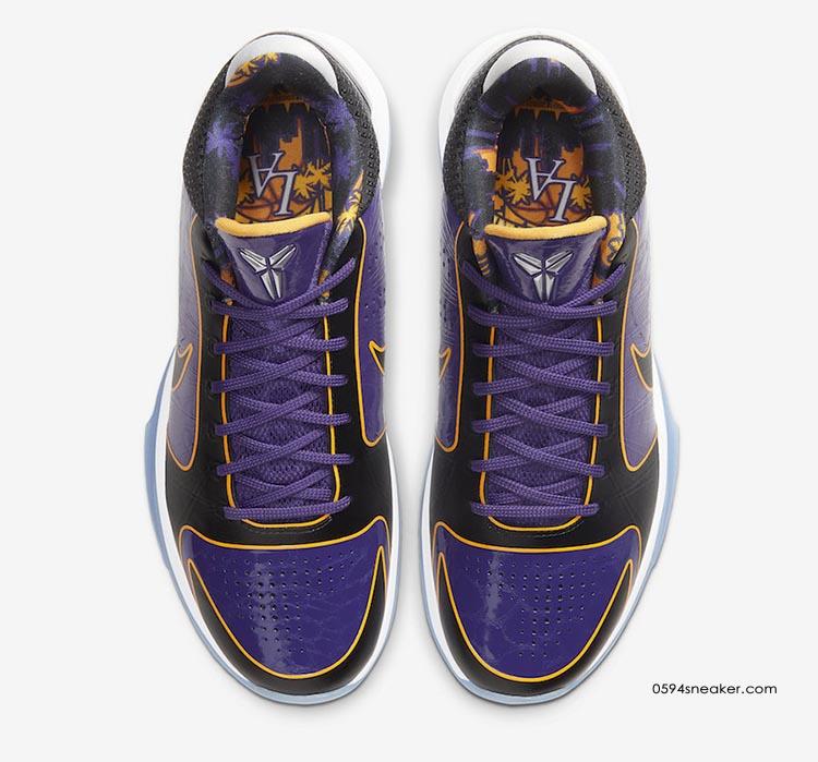 科比五代湖人配色 Nike Kobe 5 Protro “Lakers” 货号：CD4991-500