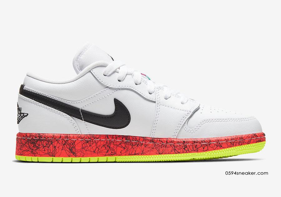 Air Jordan 1 Low GS Item No.: CV9548-100 Mandarin duck soles