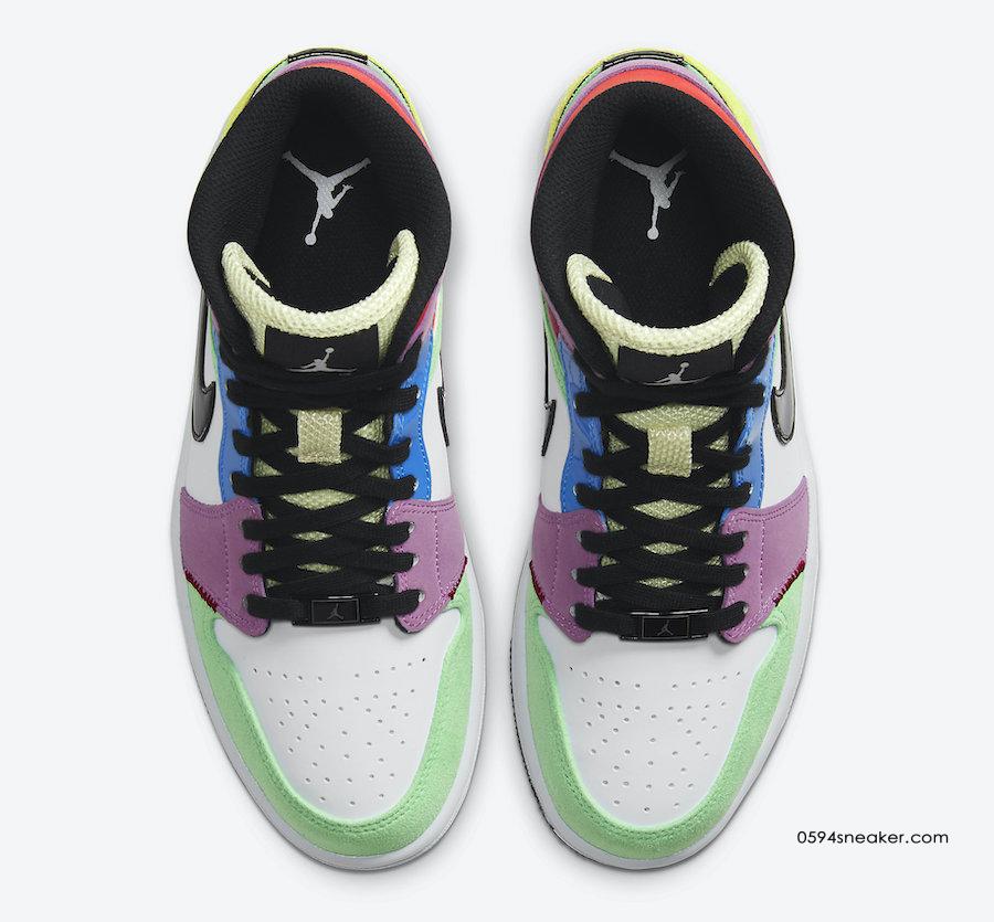 Air Jordan 1 Mid "Multicolor" Item No.: CW1140-100