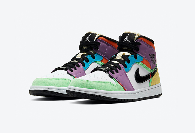 Air Jordan 1 Mid "Multicolor" Item No.: CW1140-100