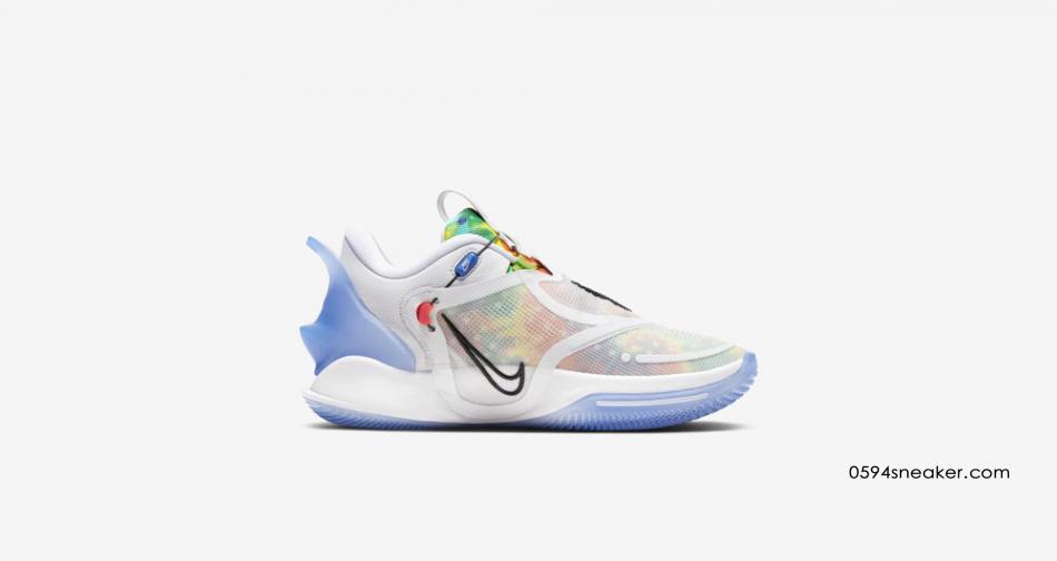 耐克自动系带篮球鞋 Nike Adapt BB 2.0 “Tie Dye” 货号：BQ5397-100