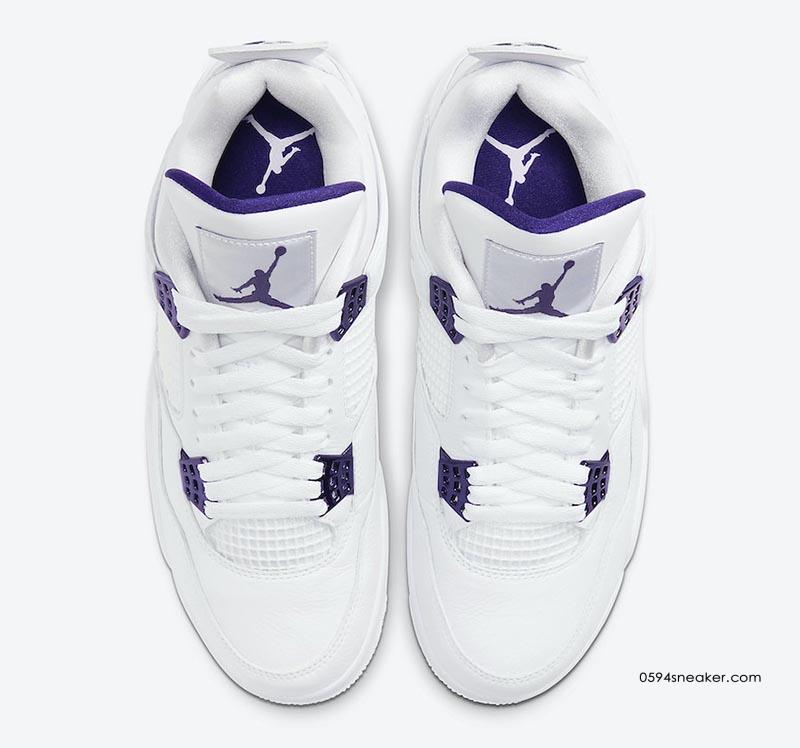 Air Jordan 4 “Purple Metallic” 货号：CT8527-115