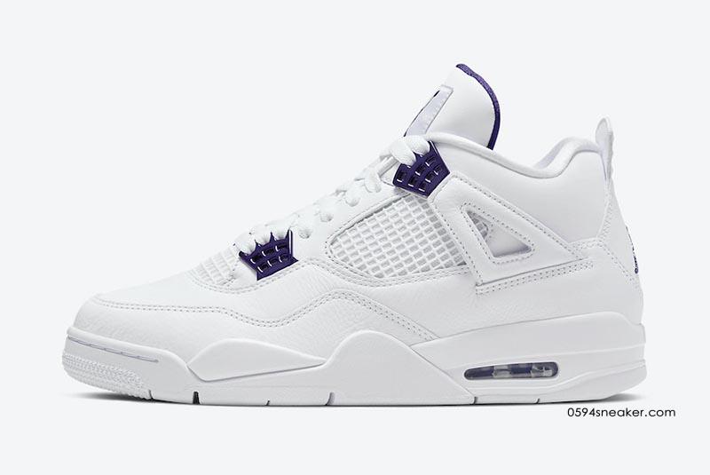 Air Jordan 4 “Purple Metallic” 货号：CT8527-115