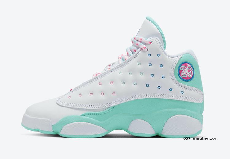 Air Jordan 13 GS “Aurora Green” 货号：439358-100 