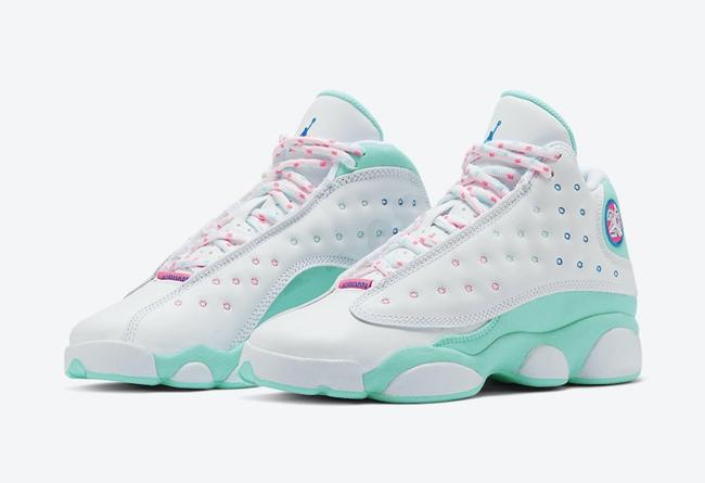 Air Jordan 13 GS “Aurora Green” 货号：439358-100 