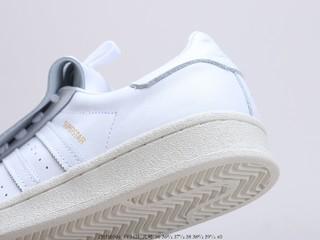 阿迪达斯大明星花边 adidas SUPERSTAR FR W 贝壳头，货号：FV3421