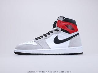 乔丹一代烟灰配色 Air Jordan 1 “Light Smoke Grey” 货号：555088-126