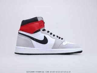 乔丹一代烟灰配色 Air Jordan 1 “Light Smoke Grey” 货号：555088-126