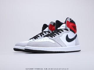 乔丹一代烟灰配色 Air Jordan 1 “Light Smoke Grey” 货号：555088-126