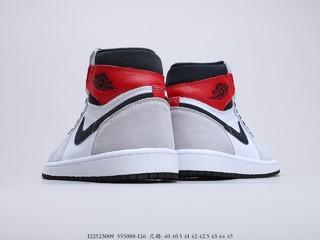 乔丹一代烟灰配色 Air Jordan 1 “Light Smoke Grey” 货号：555088-126