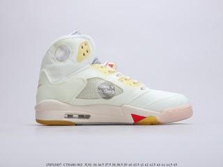 OFF-WHITE X Air Jordan 5 OW 乔5联名球鞋，货号：CT8480-002