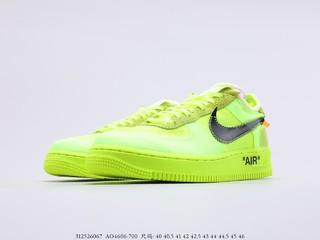 耐克空军一号 OW 联名 Off-White x Nike Air Force 1 Low Volt 2.0 货号：AO4606