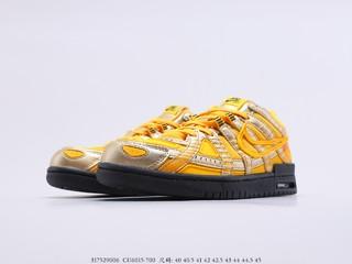 耐克联名 Off-White™ x Nike Air Rubber Dunk 货号：CU6015