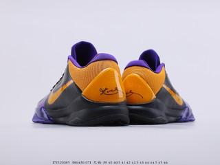 科比5代紫金元年配色 Nike Kobe ZK5 PROTRO LAKERS 货号 386430-071