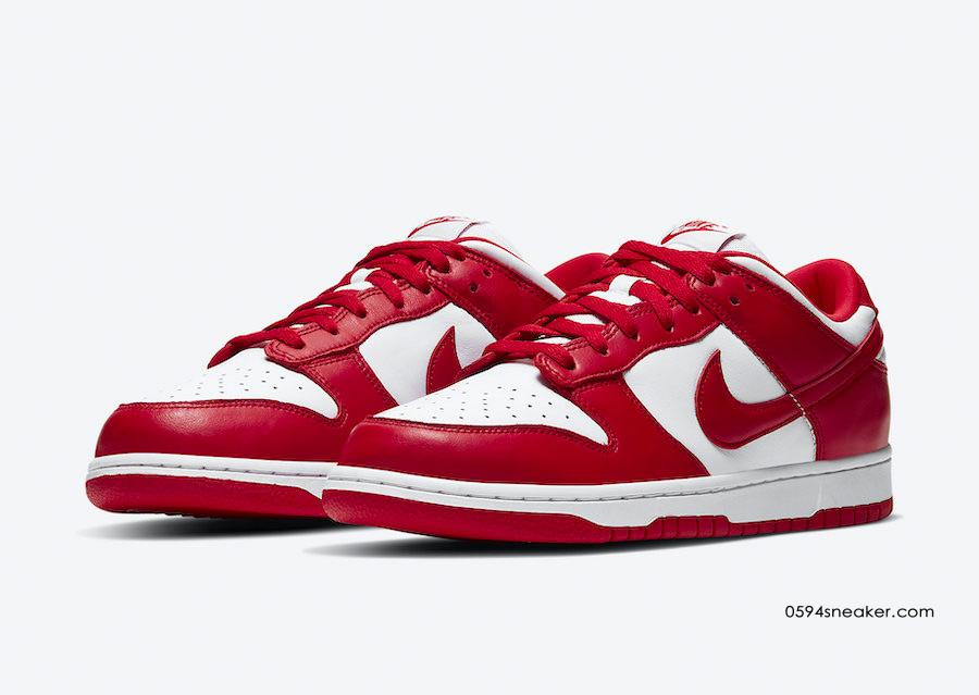 Nike Dunk Low SP “University Red” 货号：CU1727-100