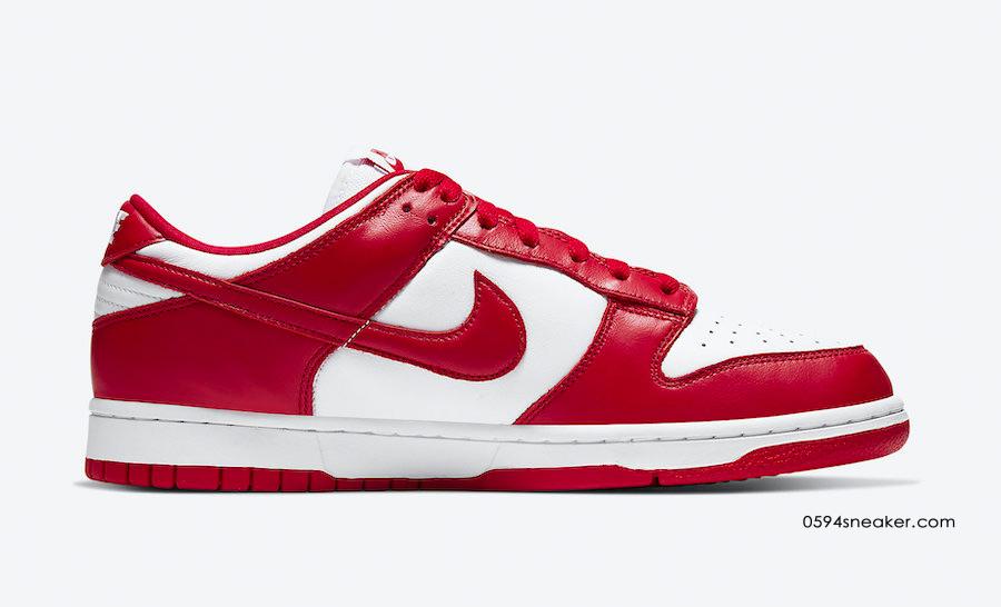 Nike Dunk Low SP “University Red” 货号：CU1727-100