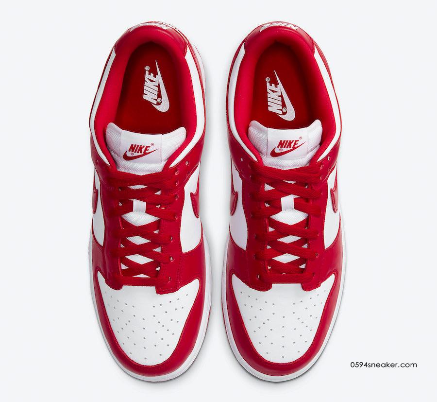 Nike Dunk Low SP “University Red” 货号：CU1727-100