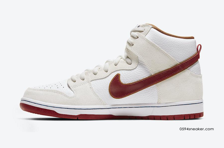 Nike SB Dunk High “Team Crimson” 货号：CV9499-100