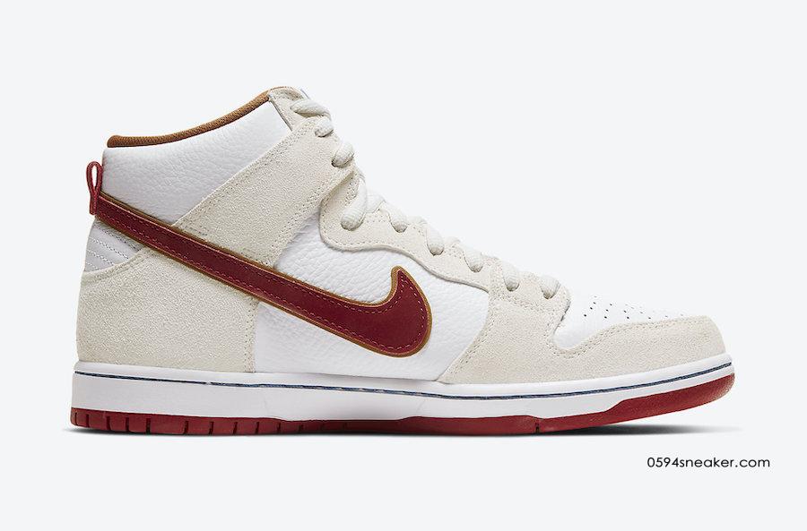 Nike SB Dunk High “Team Crimson” 货号：CV9499-100