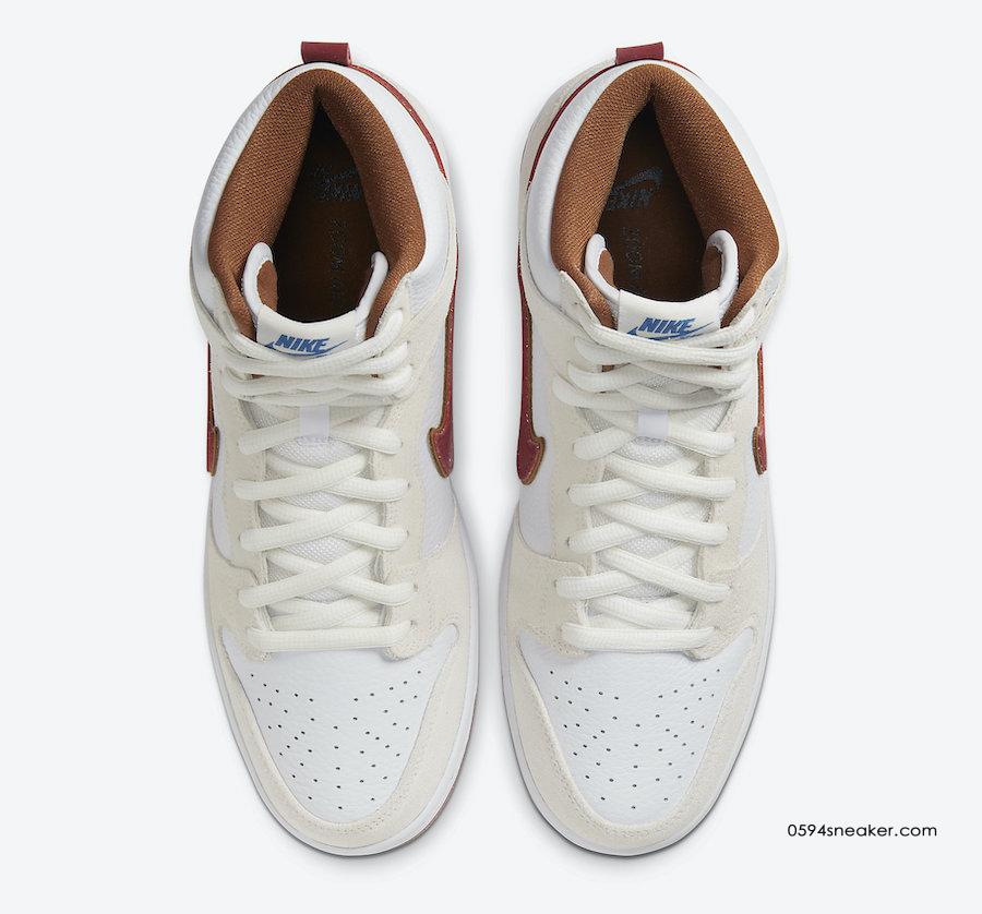 Nike SB Dunk High "Team Crimson" Item No.: CV9499-100