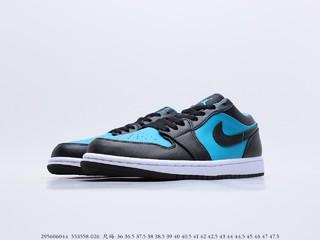 Air Jordan 1 Retro Low 湖水蓝新品，货号：553558-026