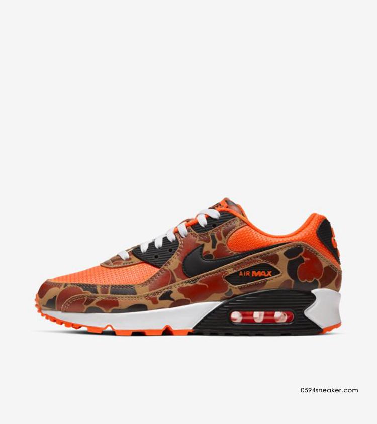 Nike Air Max 90 “Orange Camo” 货号：CW4039-800