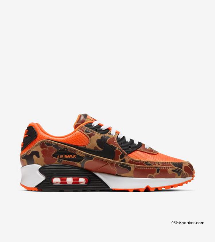 Nike Air Max 90 “Orange Camo” 货号：CW4039-800