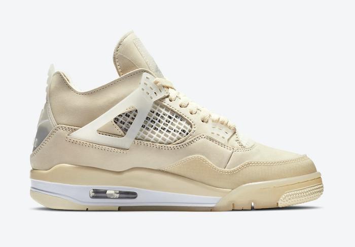 OFF-WHITE x Air Jordan 4 SP WMNS “Sail” 货号：CV9388-100