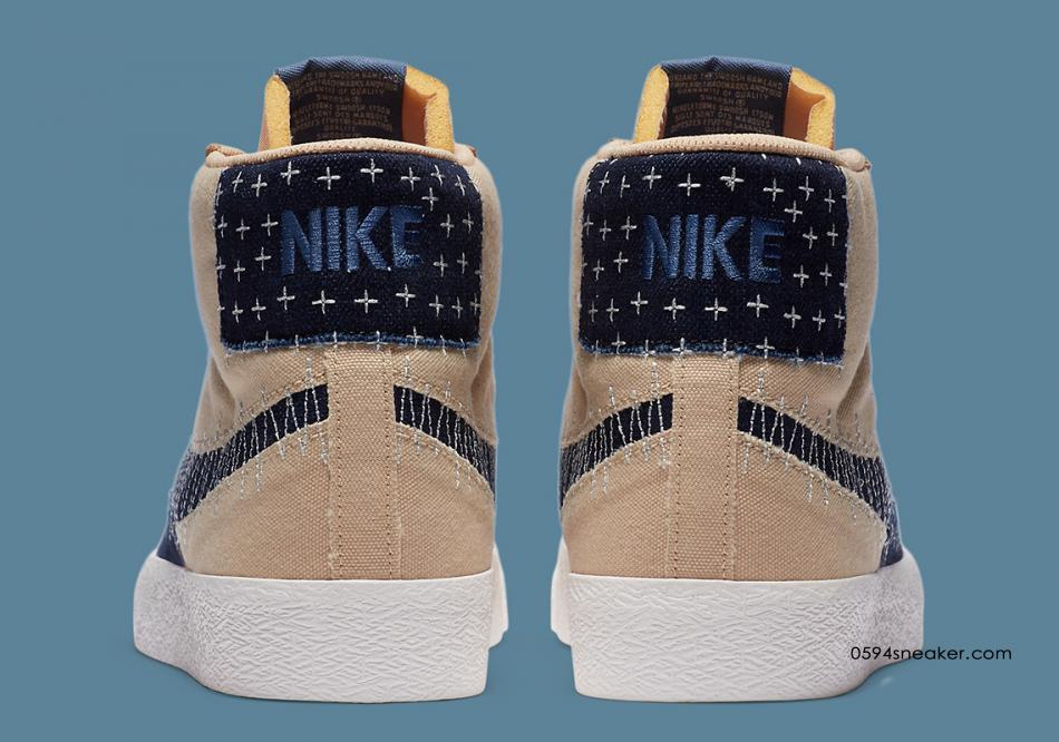 Nike SB Blazer Mid “Sashiko” 货号：CT0715-200