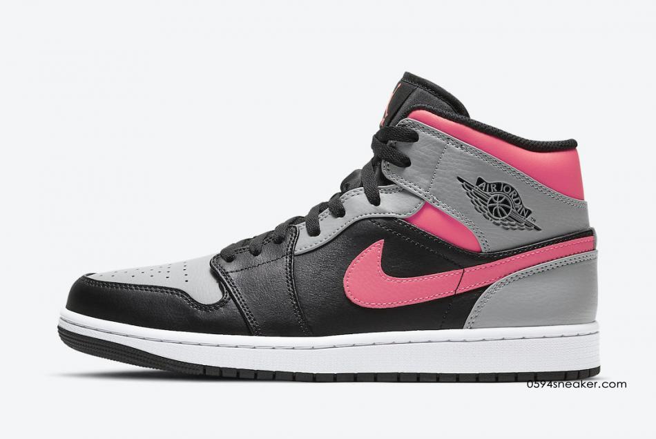 Air Jordan 1 Mid “Pink Shadow” 货号：554724-059