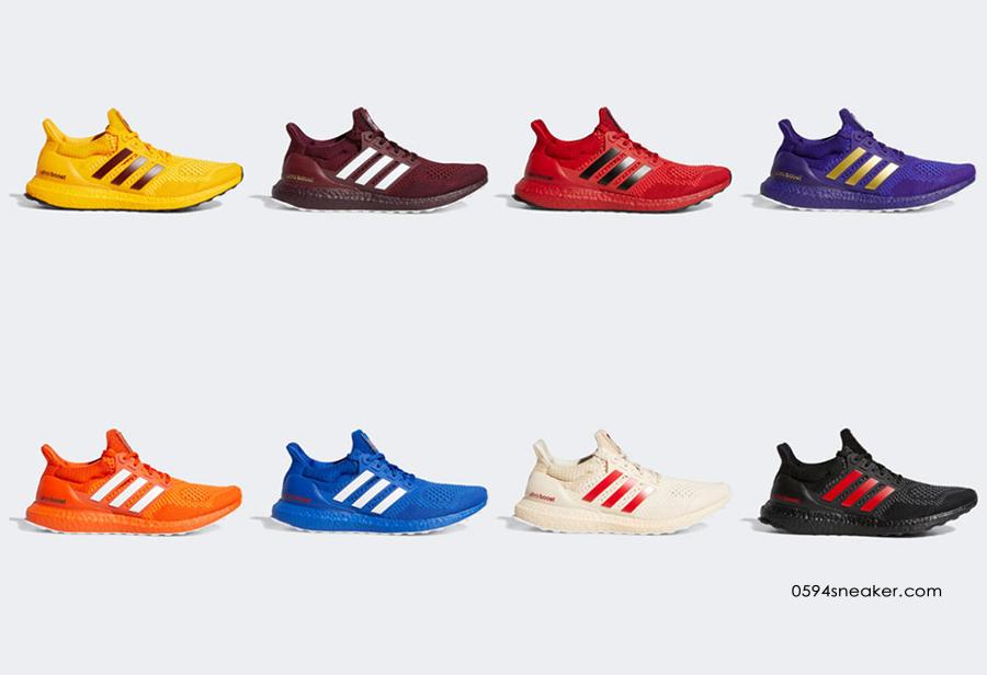 adidas Ultra Boost 1.0 NCAA 系列配色，货号：FY5812、FY5811、FY5810、FY5809